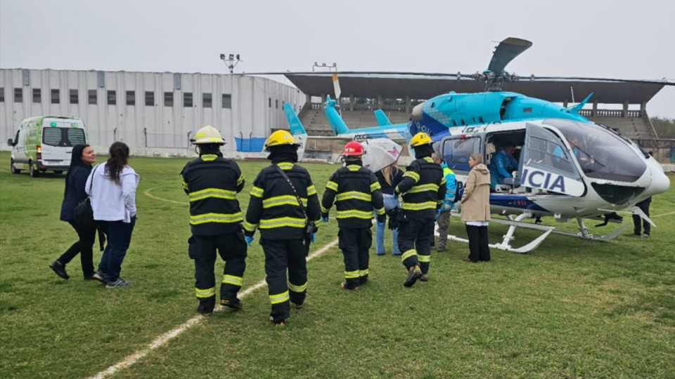 Operativo de emergencia: Trasladaron a una paciente del Hospital "Emilio Ruffa" en un helicóptero sanitario Operativo de emergencia: Trasladaron a una paciente del Hospital "Emilio Ruffa" en un helicóptero sanitario