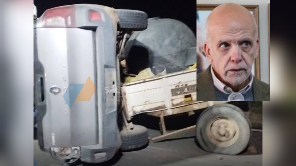 El Secretario de Seguridad resultó herido en un accidente de tránsito 