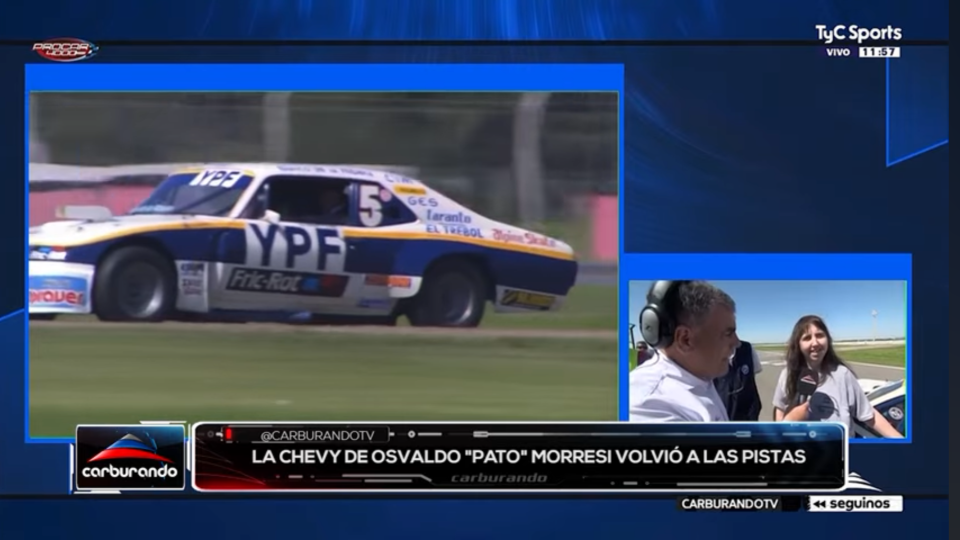 El Chevrolet del “Pato” Morresi giró en San Nicolás 