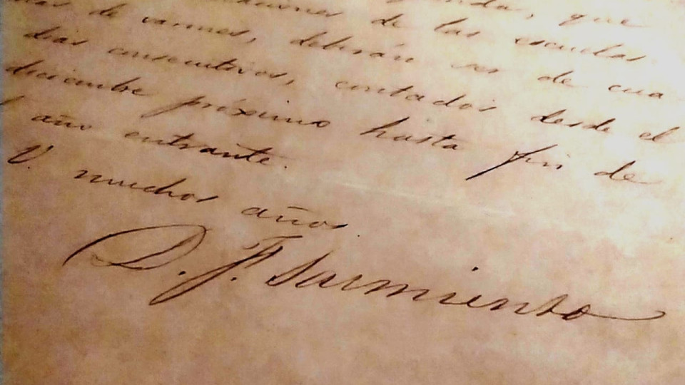 Descubren una carta inédita de Domingo Faustino Sarmiento