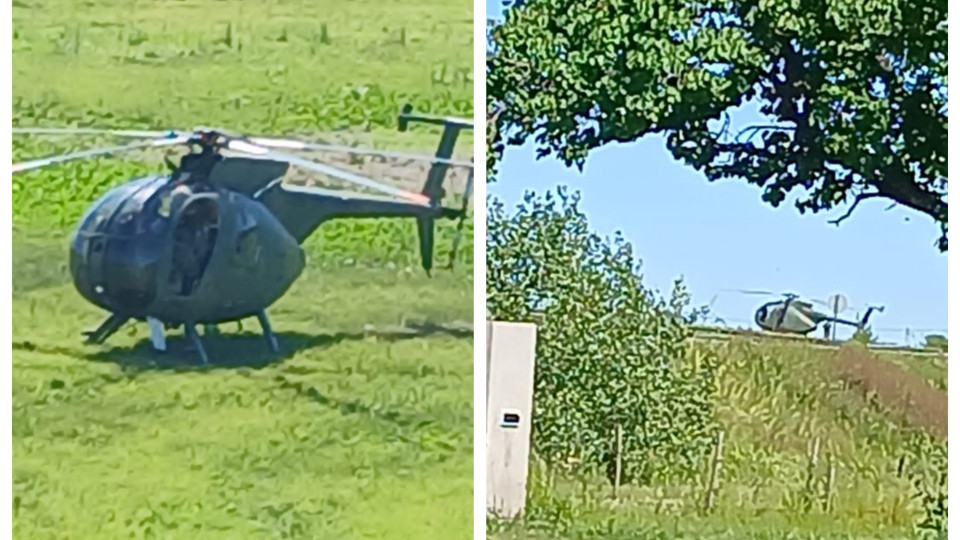 Helicópteros del ejército descendieron en Gobernador Castro