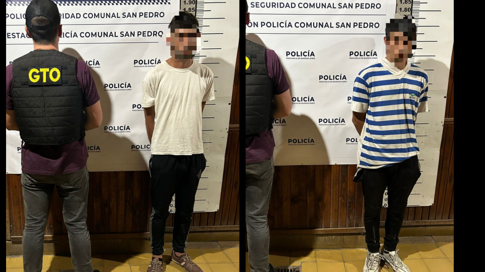 Detuvieron a los autores del robo a una mujer en la vía pública