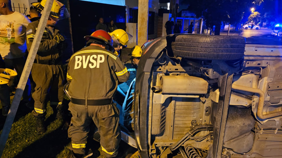 Cinco personas heridas en grave accidente de tránsito